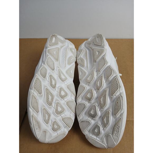 USED Hoka Men\'s Clifton 9 Sneaker, White-SZ 13 main image 5